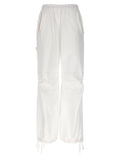 NUDE White Cotton Cargo Pants
