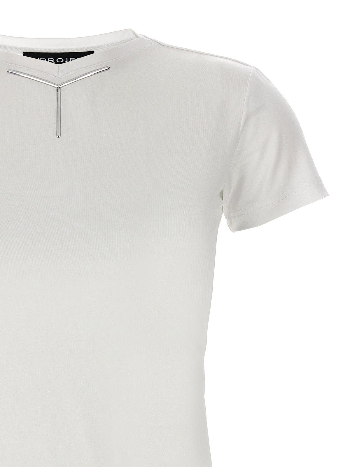 Y/PROJECT White Viscose T-Shirt
