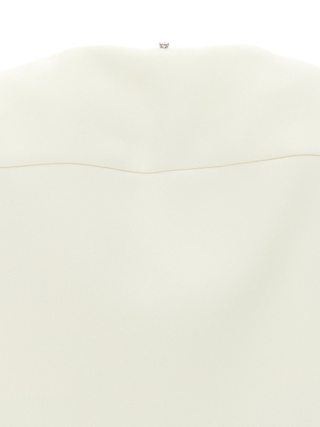 Sportmax White Polyester Full-Length Jacket