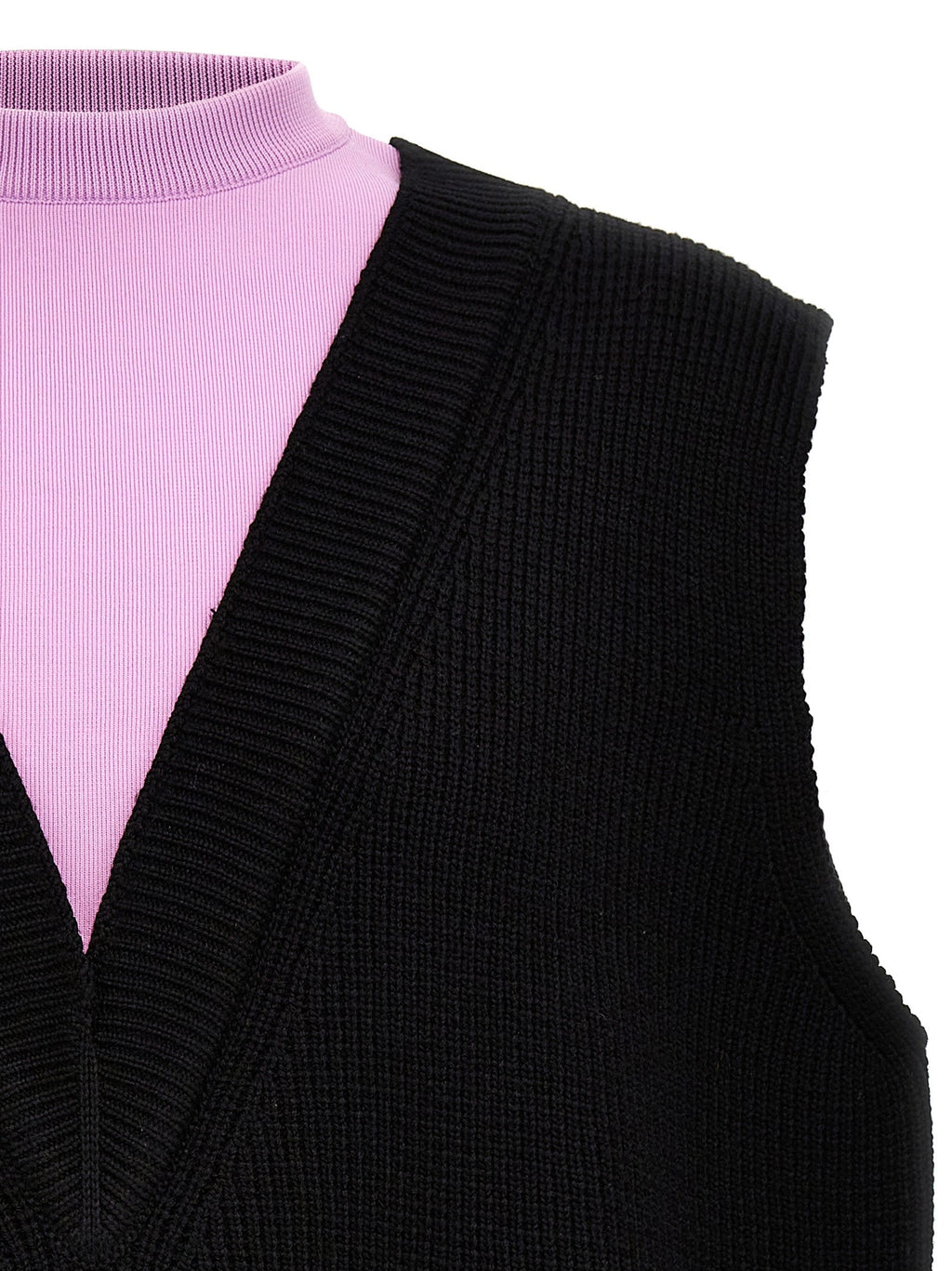 Jil Sander Multicolor Wool Sleeveles Sweater