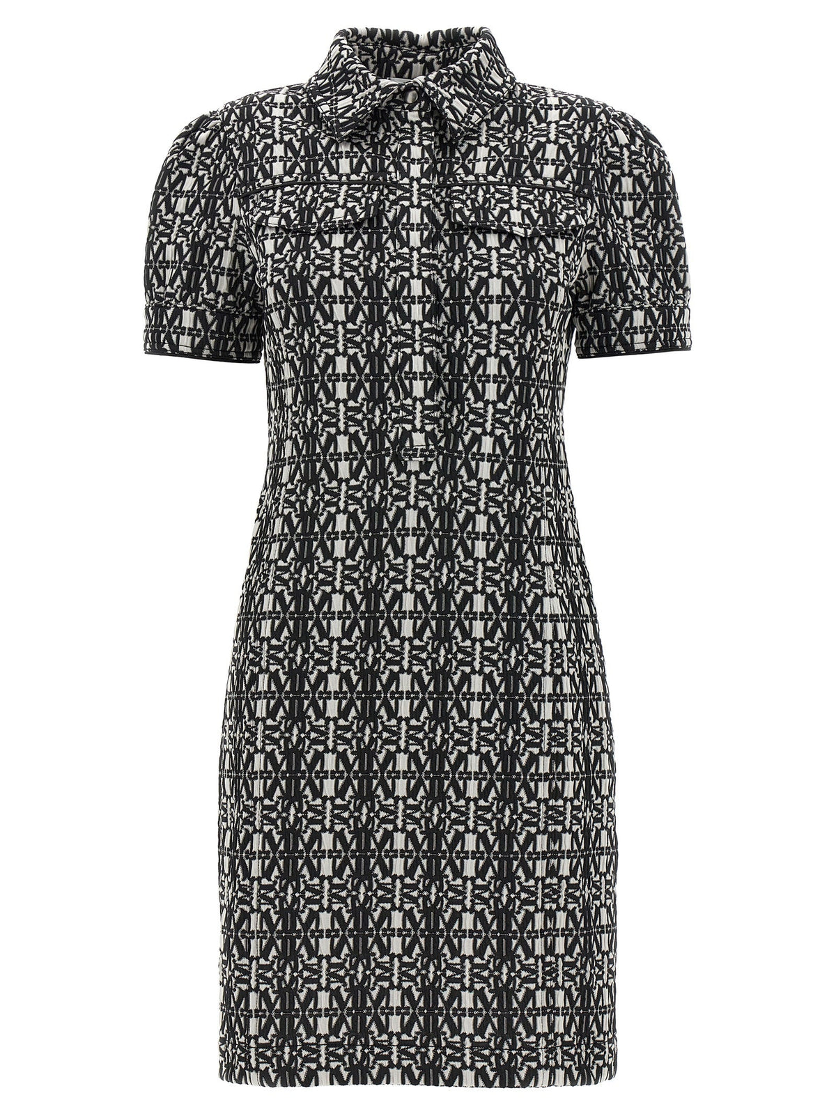 Max Mara Bicolor Polyester Short Dress