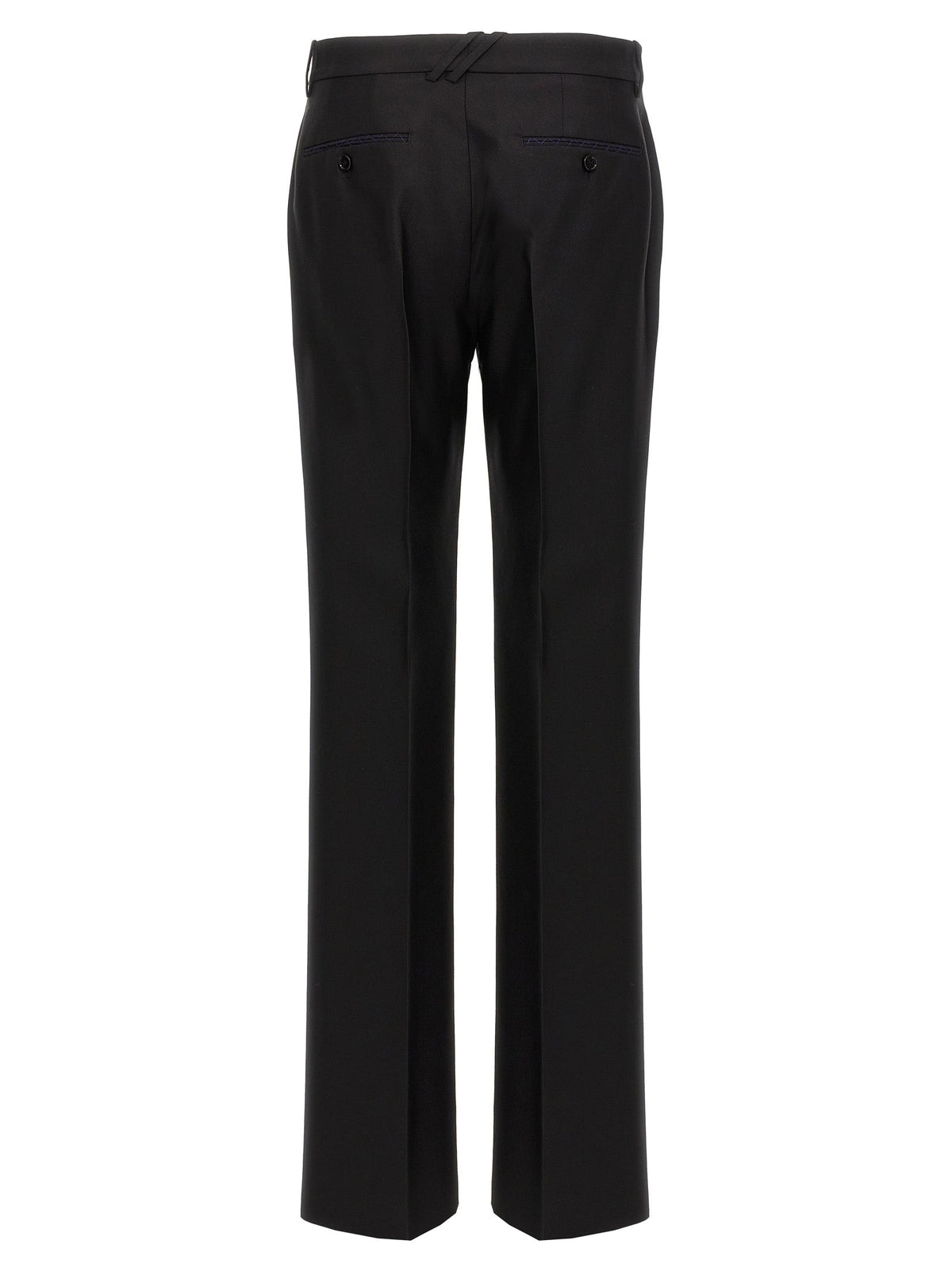 Burberry Black Virgin Wool Dress Pants