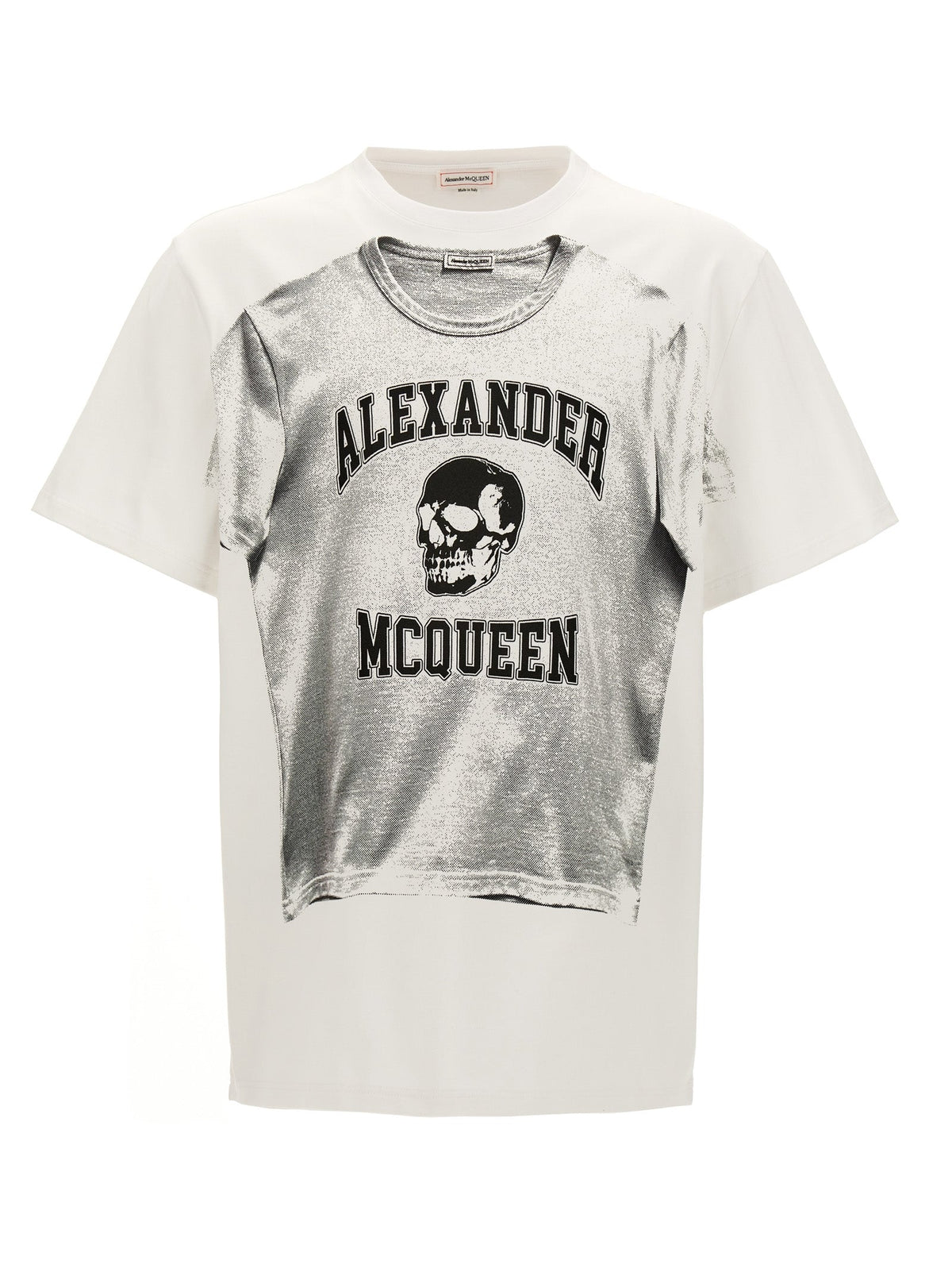 Alexander McQueen Bicolor Cotton T-Shirt