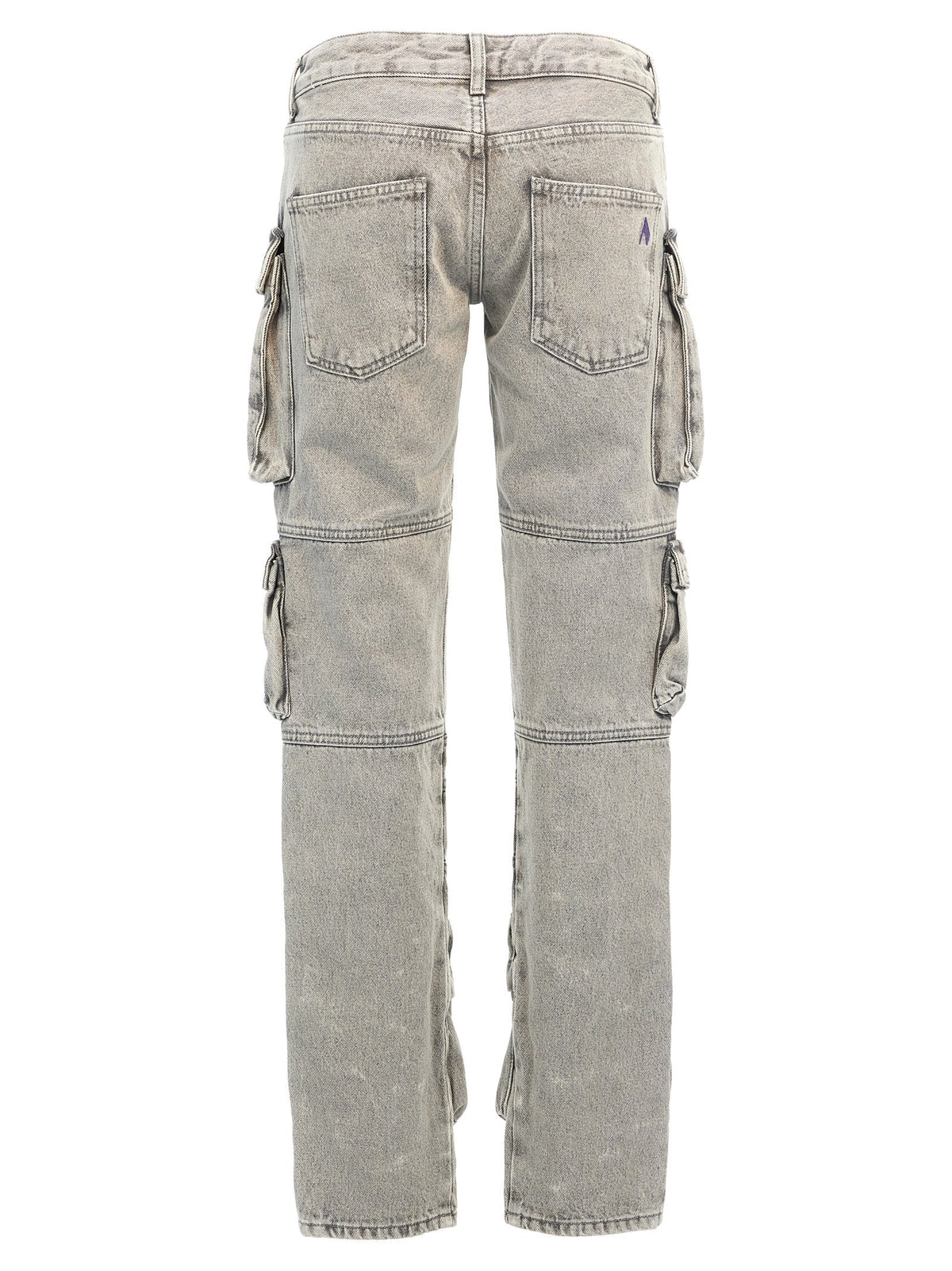 The Attico Gray Cotton Cargo Pants