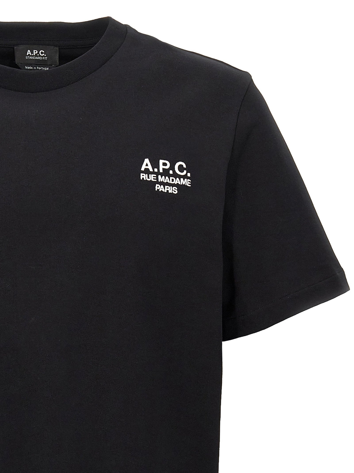 A.P.C. Black Cotton T-Shirt