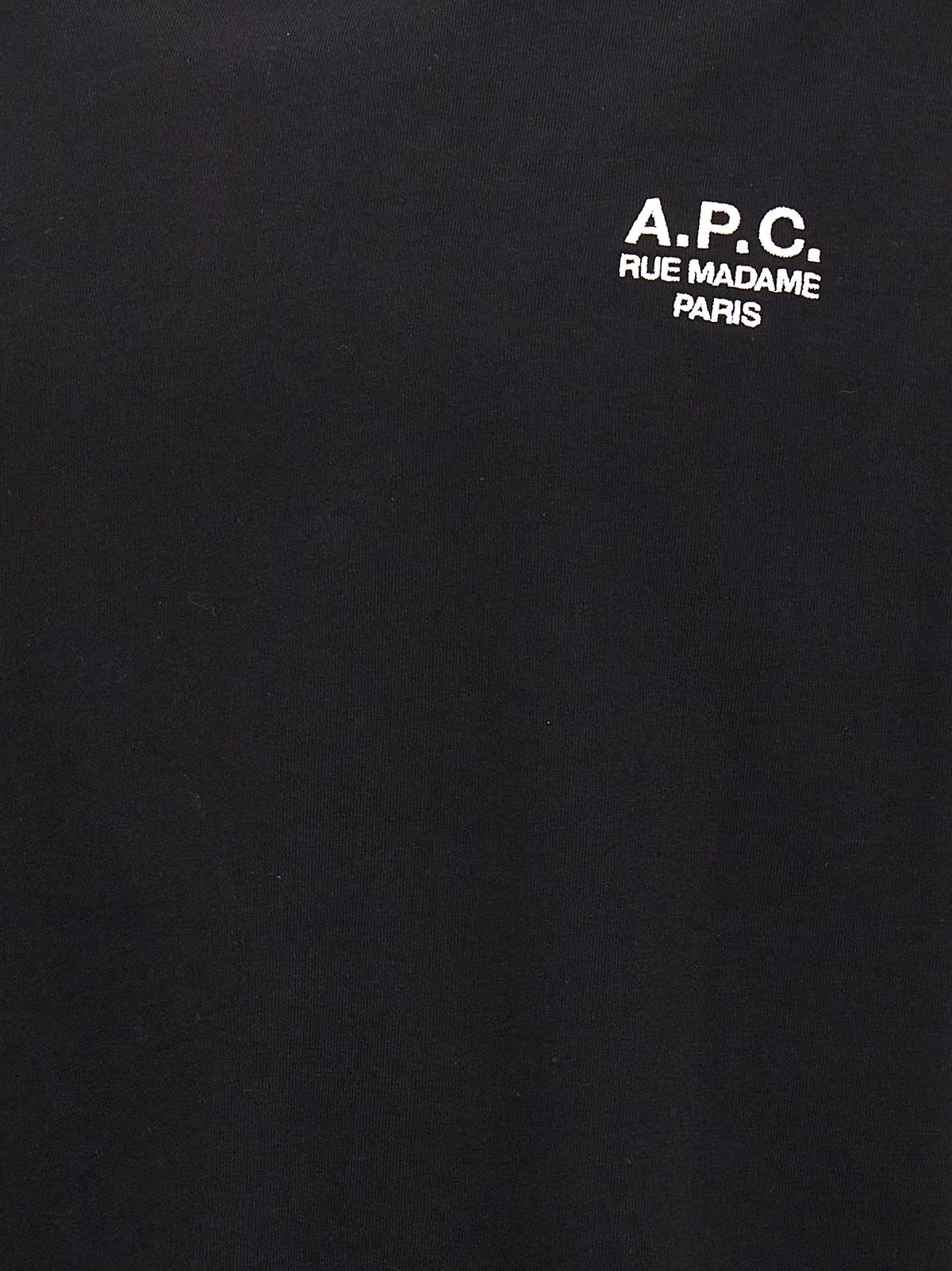 A.P.C. Black Cotton T-Shirt
