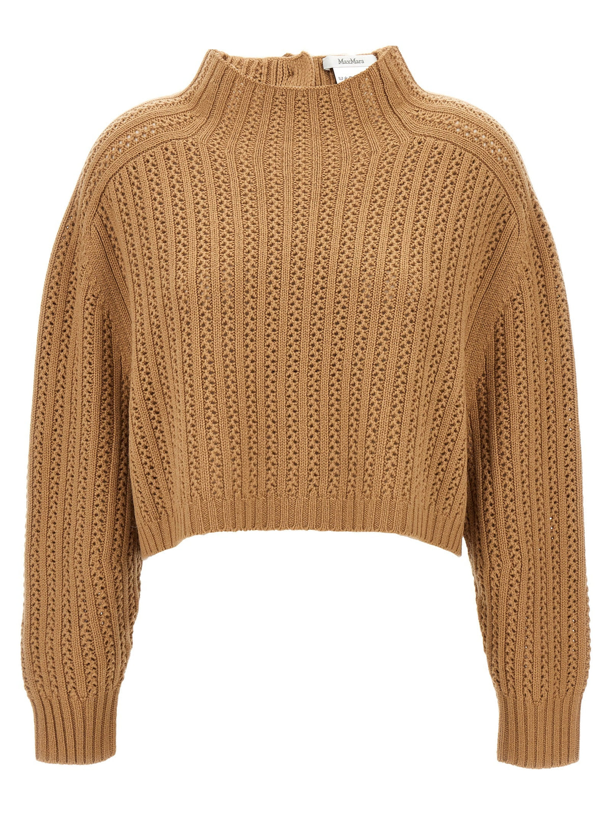 Max Mara Beige Wool Cardigan