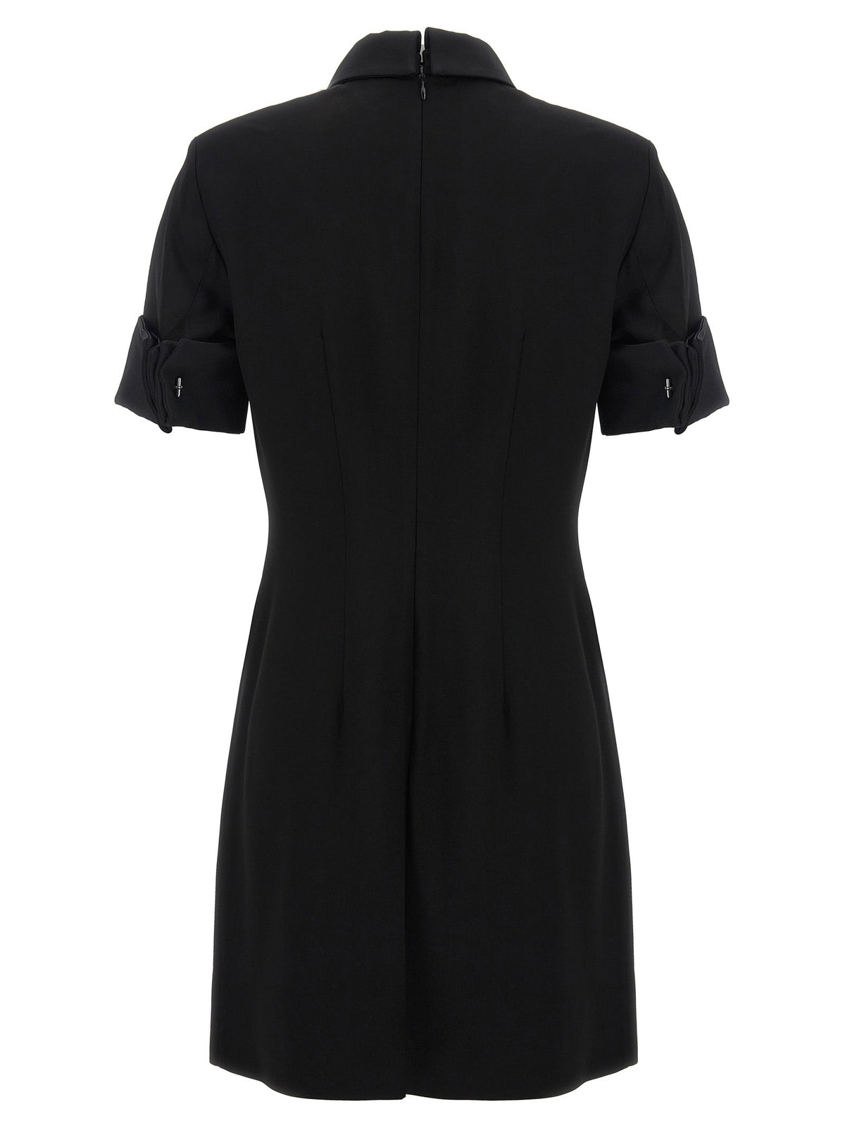 Sportmax Black Viscose Short Dress