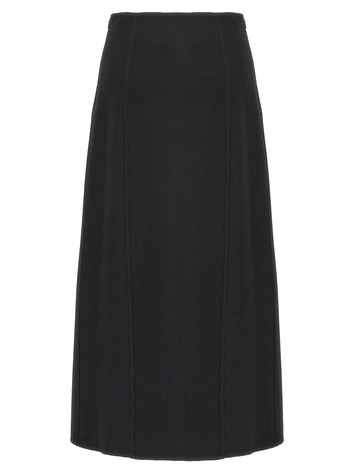 Ermanno Scervino Black Virgin Wool Mini Skirt
