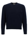 Thom Browne Blue Virgin Wool Cardigan