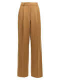 THELATEST Brown Polyester Pants