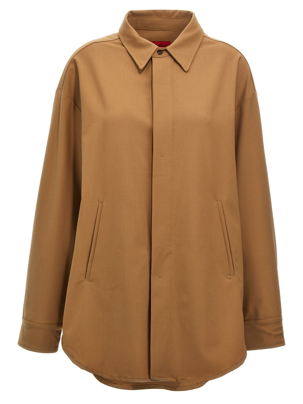 THELATEST Brown Polyester Blouse