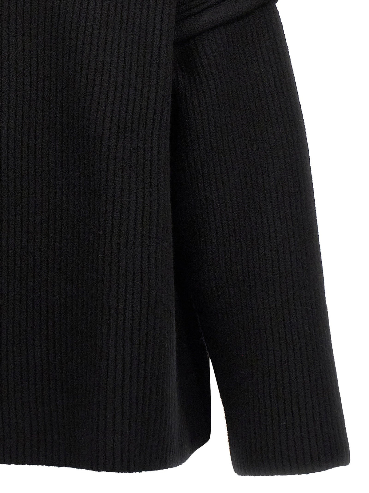 Jil Sander Black Wool Cardigan