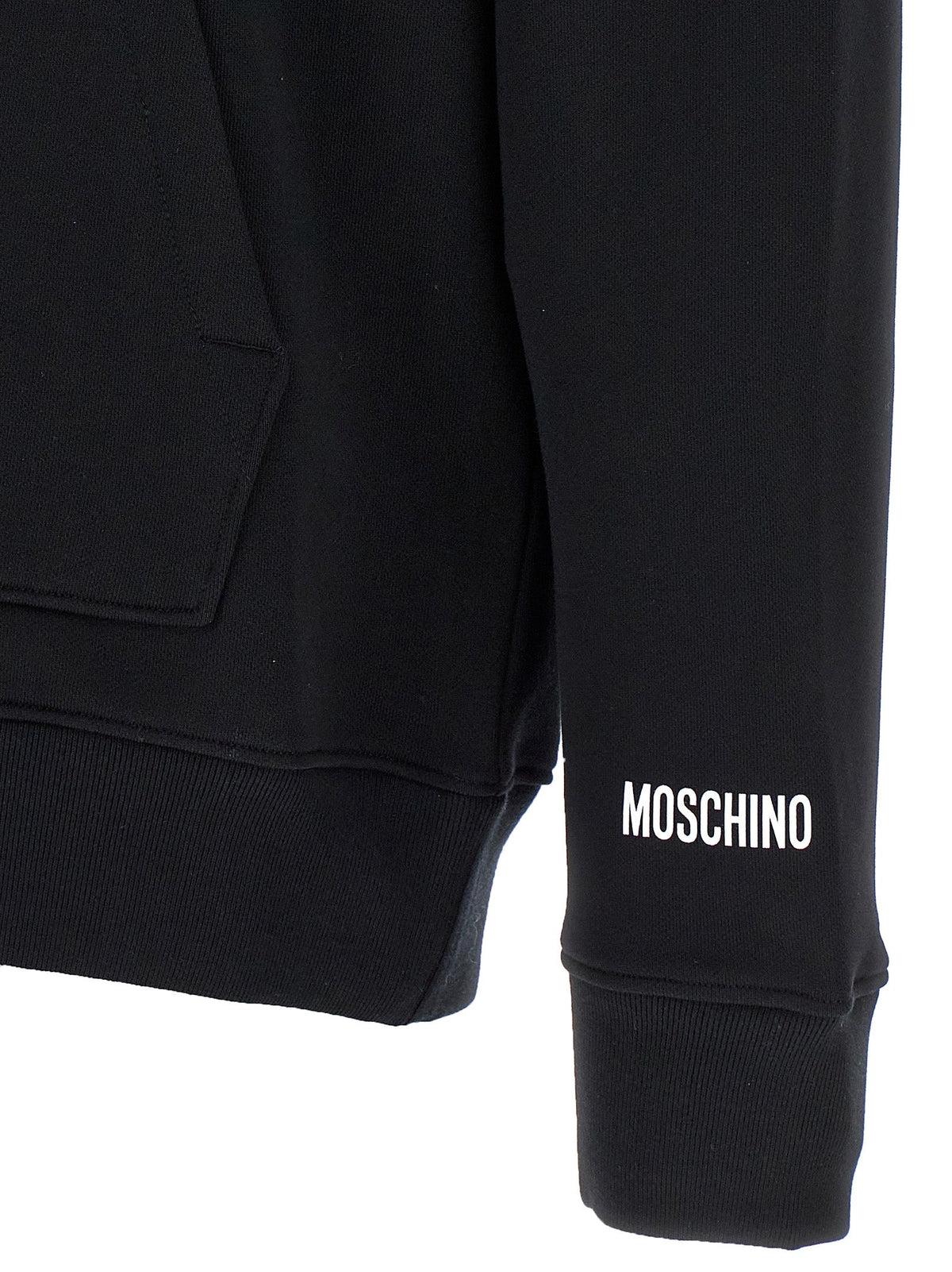 Moschino Black Cotton Hoodie