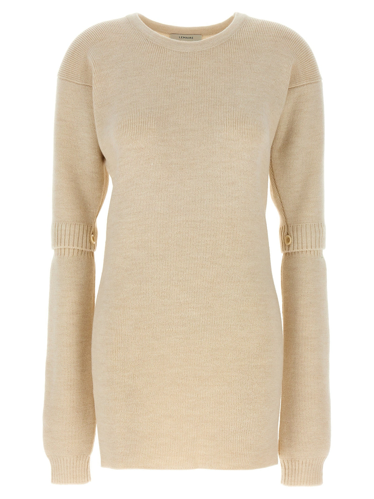 Lemaire White Acetate Short Dress