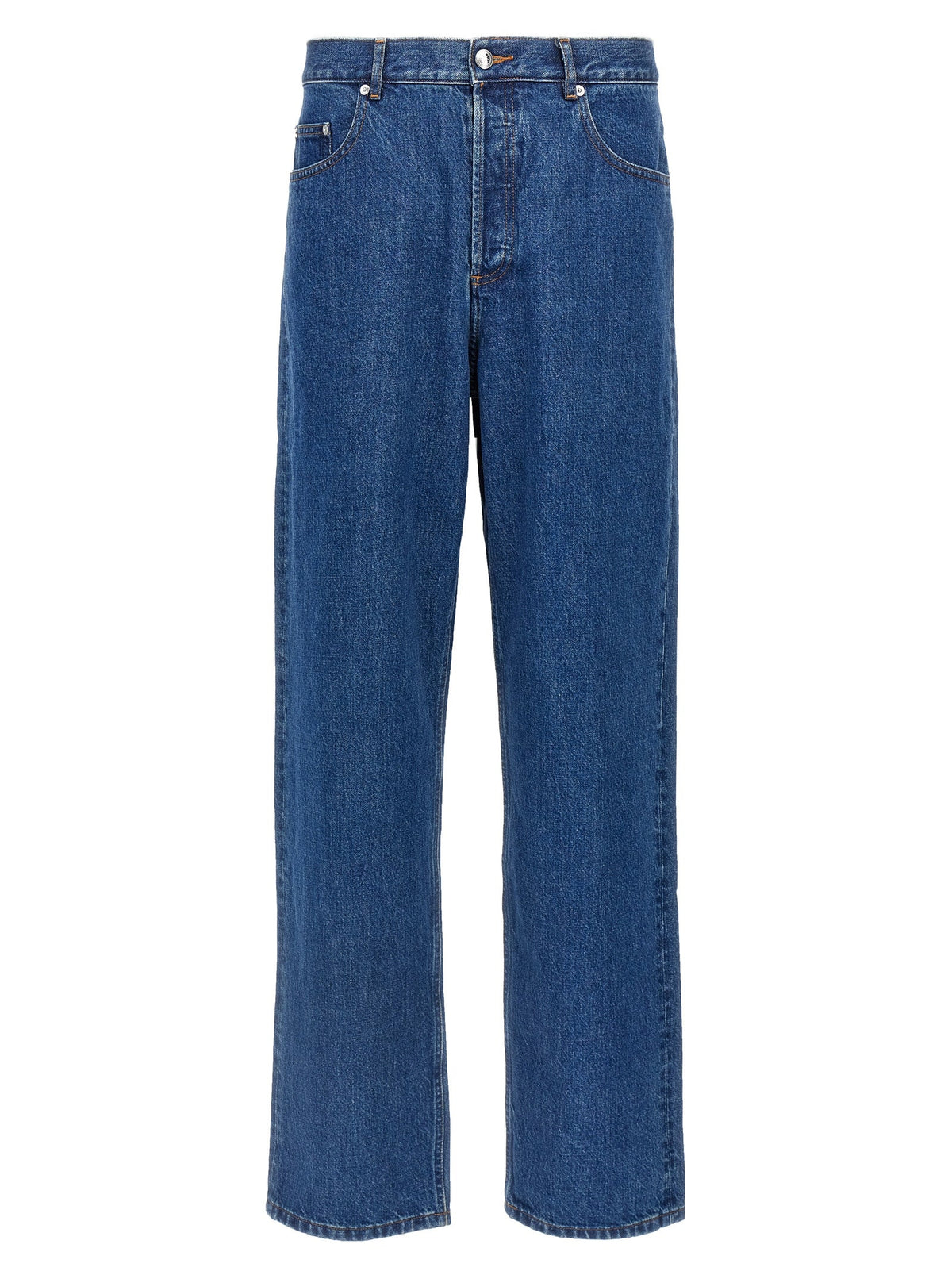 A.P.C. Blue Cotton Straight-Leg Jeans