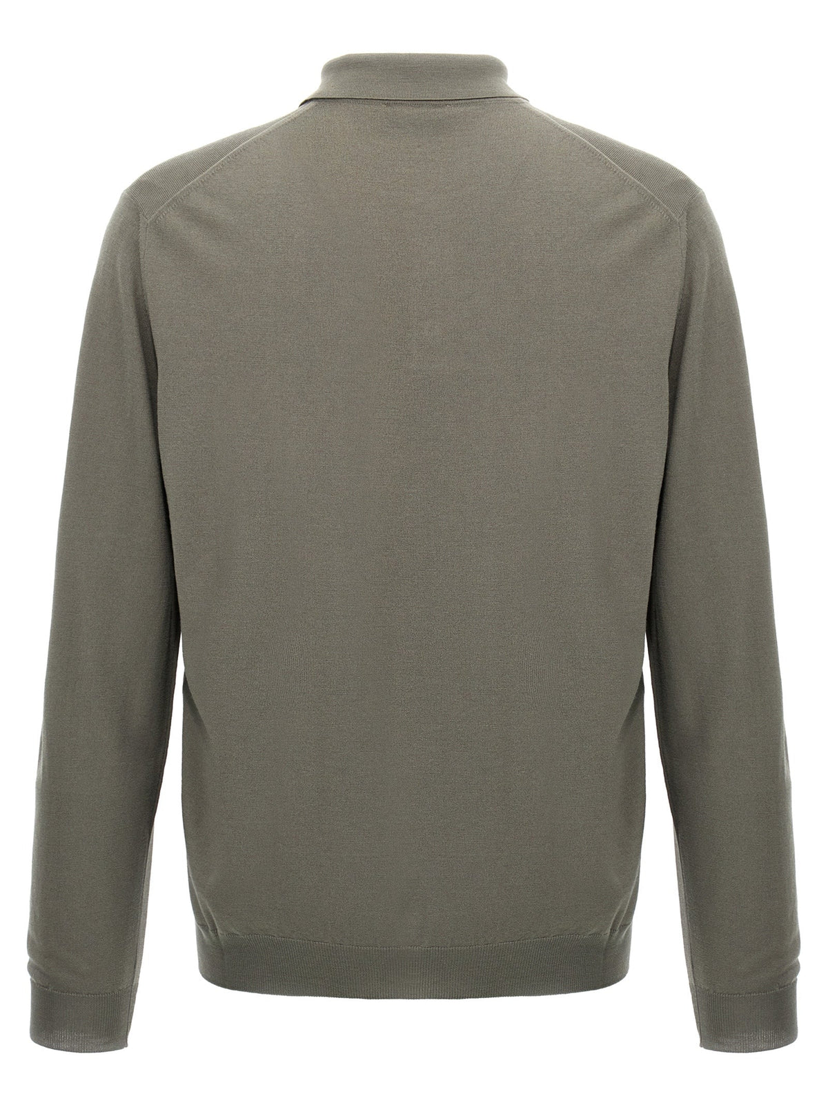ZANONE Gray Virgin Wool Polo Shirt