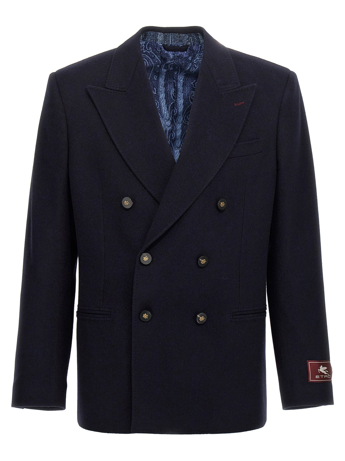 Etro Blue Cashmere Blazer
