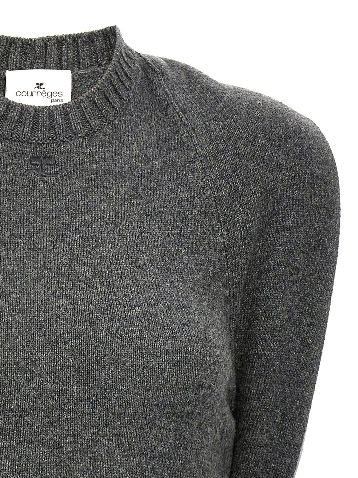 Courrèges Gray Wool Midi Dress
