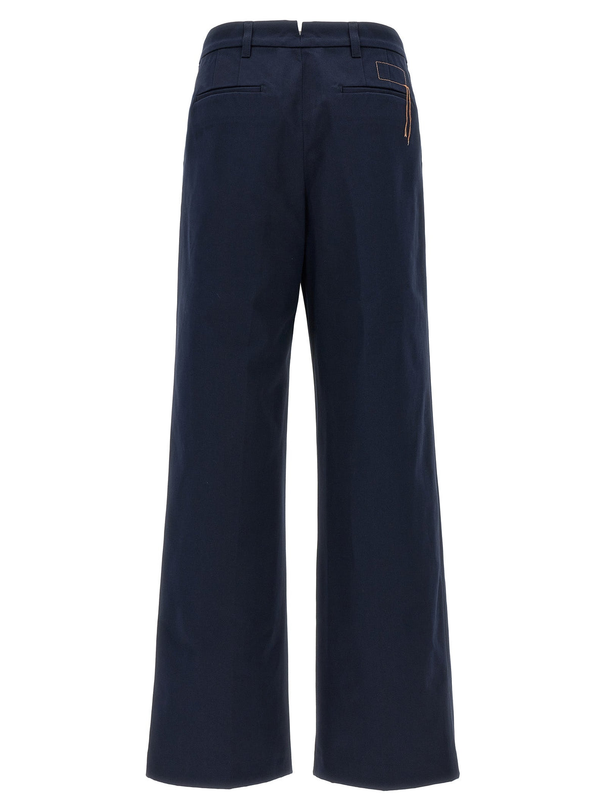 Fortela Blue Cotton Casual Pants