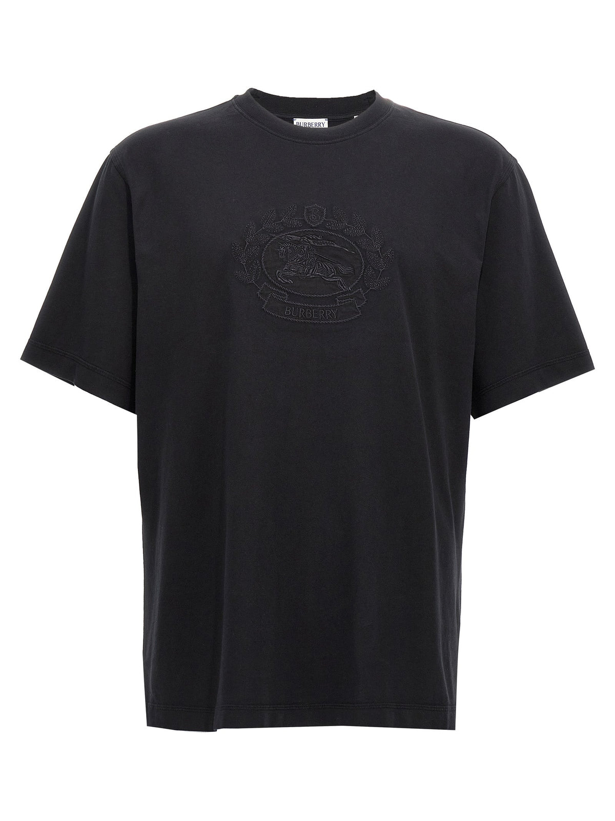 Burberry Black Cotton T-Shirt