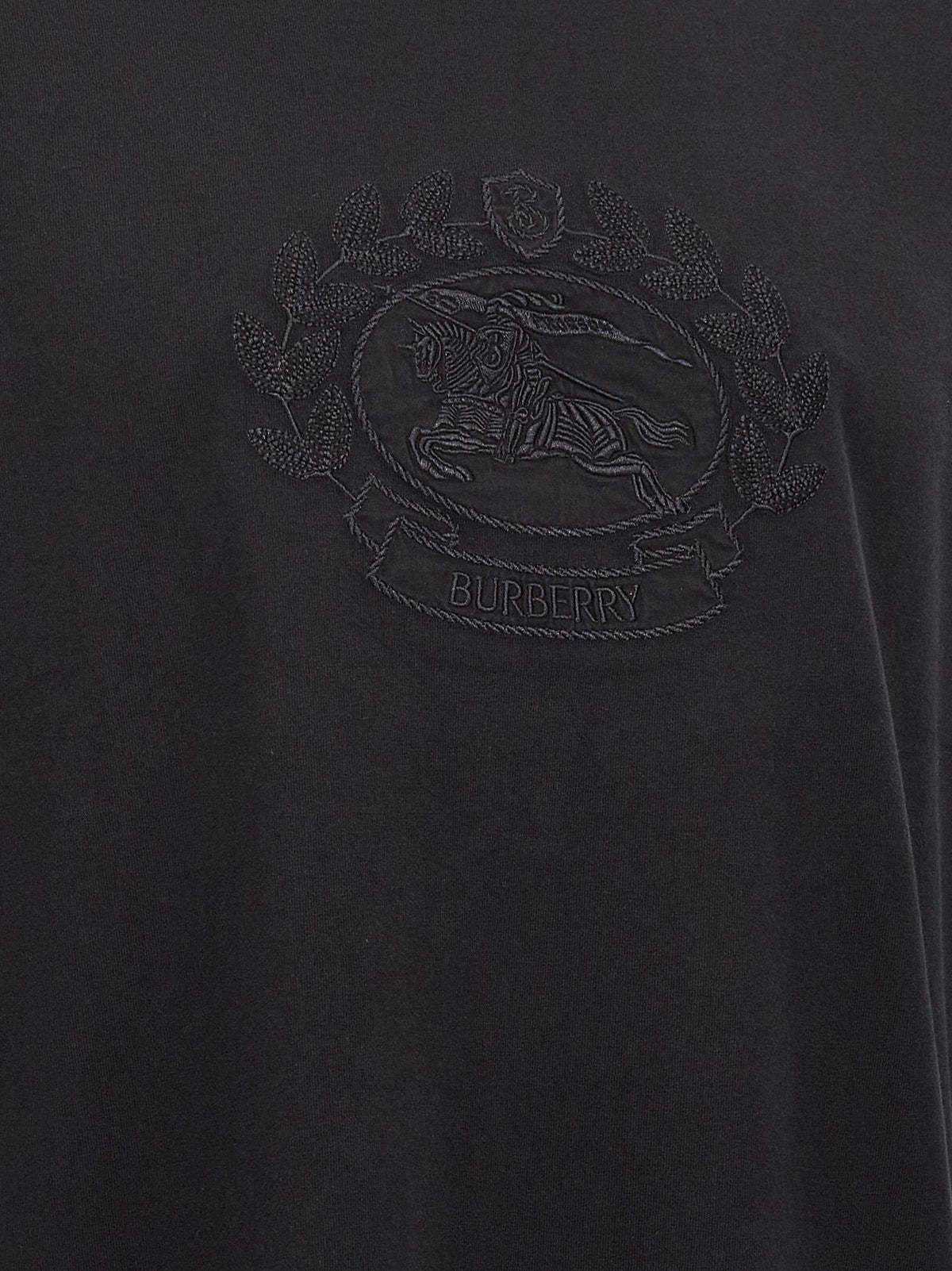 Burberry Black Cotton T-Shirt