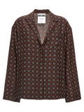 Moschino Brown Silk Blouse