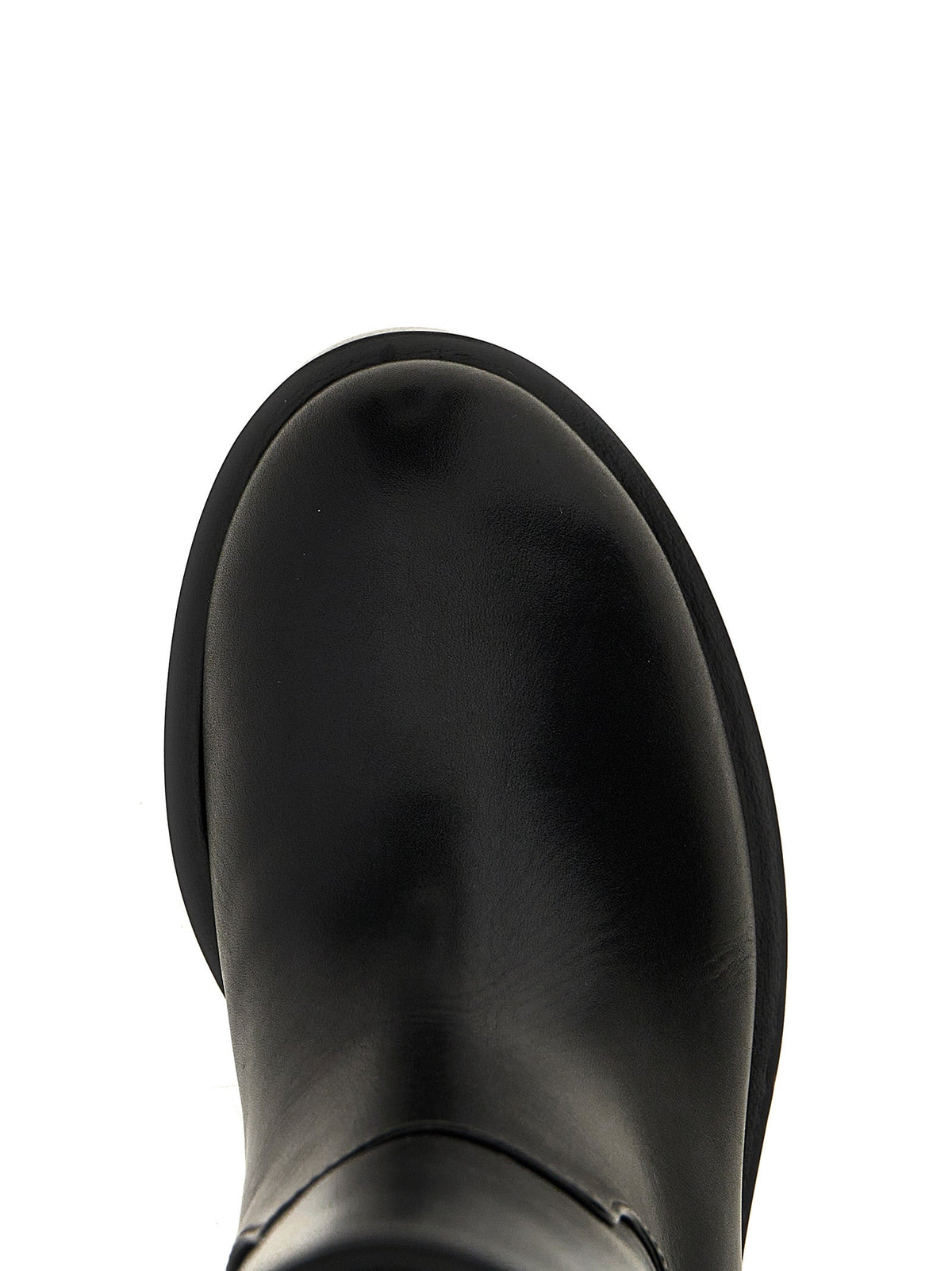 MACH & MACH Black Calfskin Over The Knee