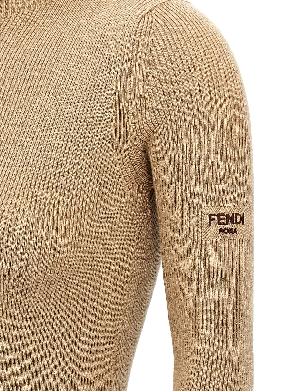 Fendi Beige Wool Short Dress