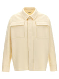 Jil Sander White Wool Blouse