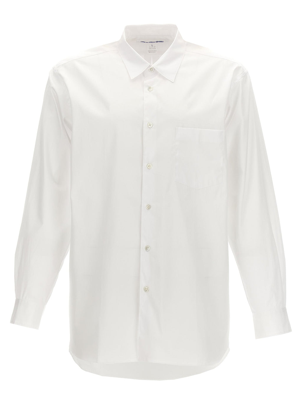 Comme Des Garçons White Cotton Blouse