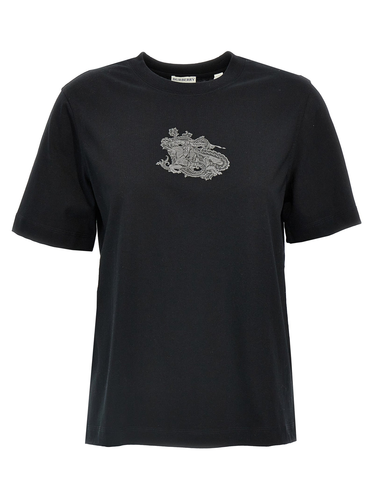 Burberry Black Cotton T-Shirt