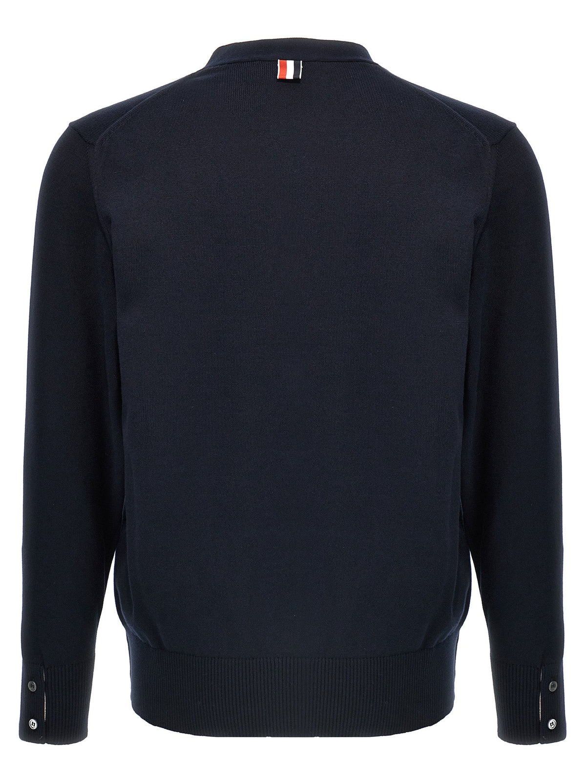 Thom Browne Blue Cotton Cardigan