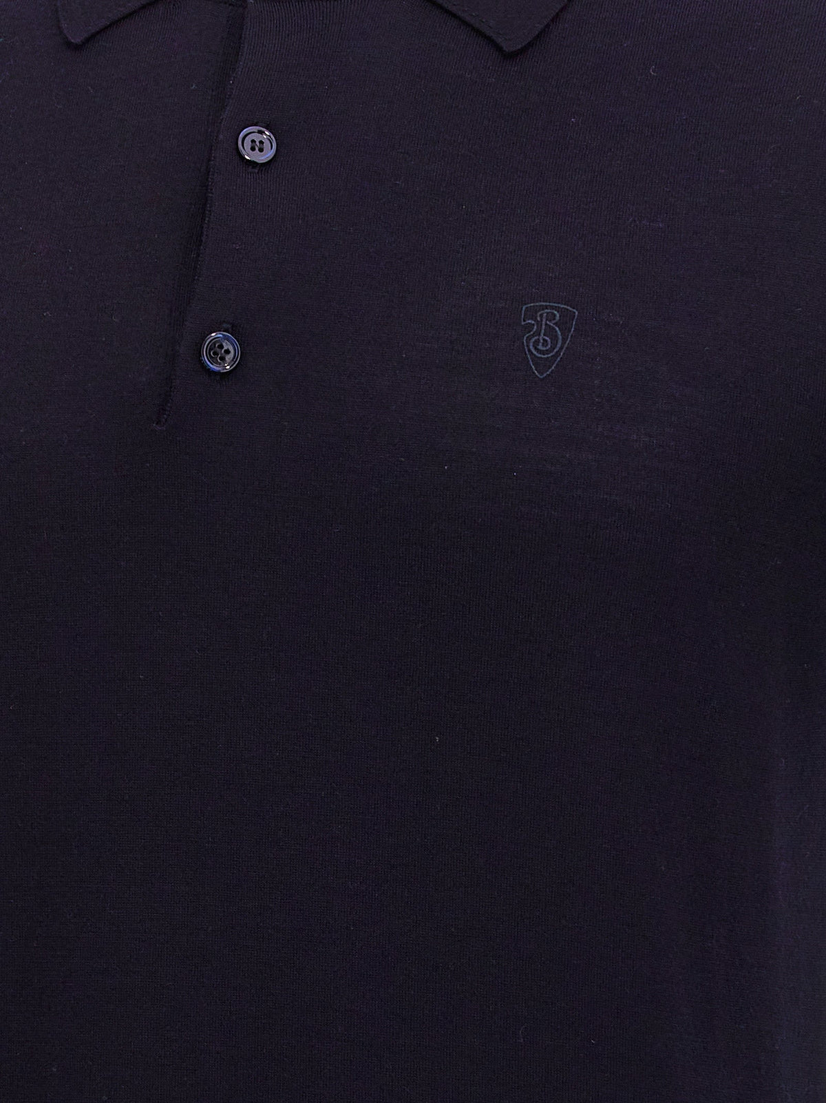 Burberry Blue Wool Polo Shirt