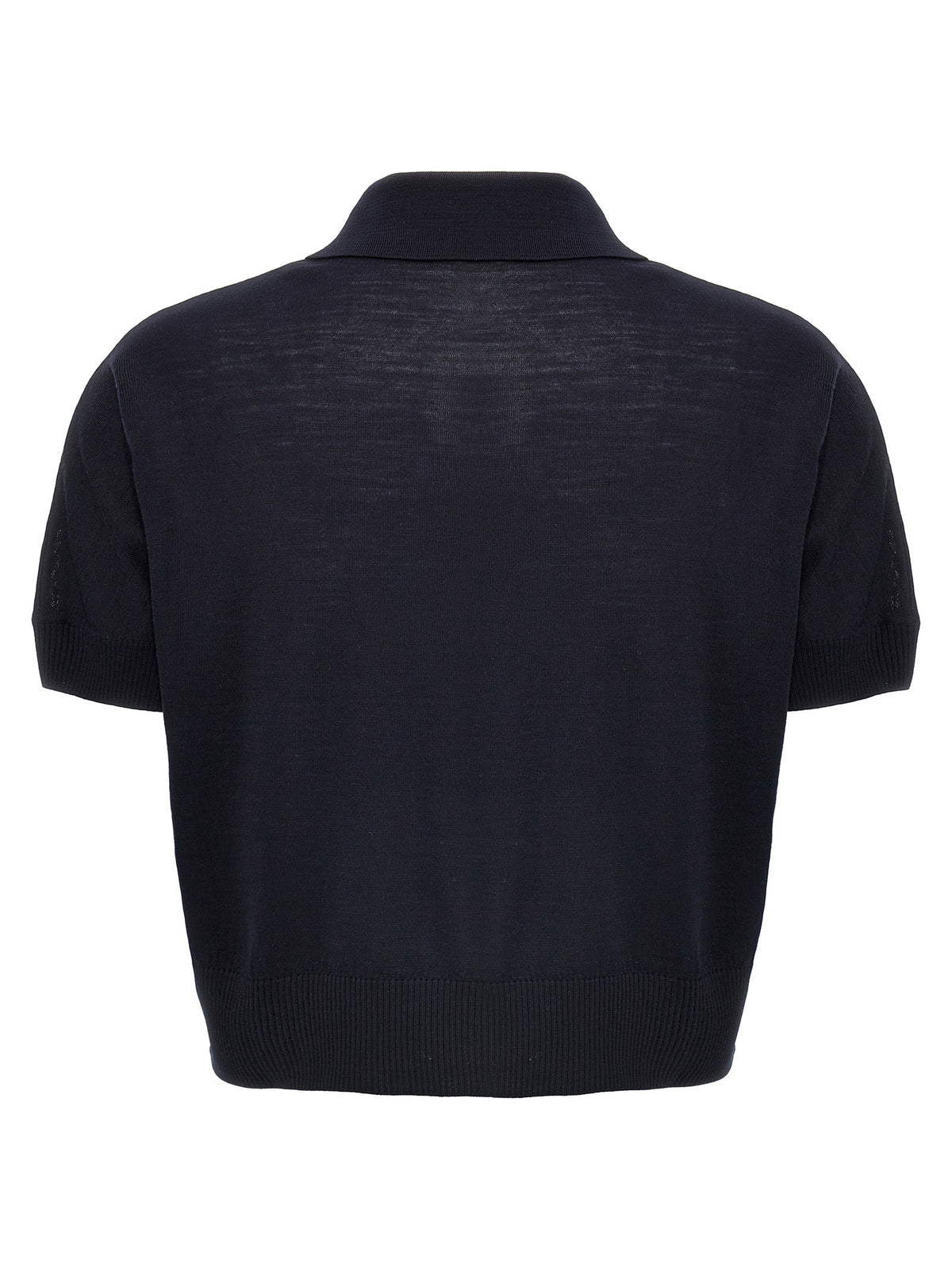 Khaite Blue Wool Shortsleeve Shirt