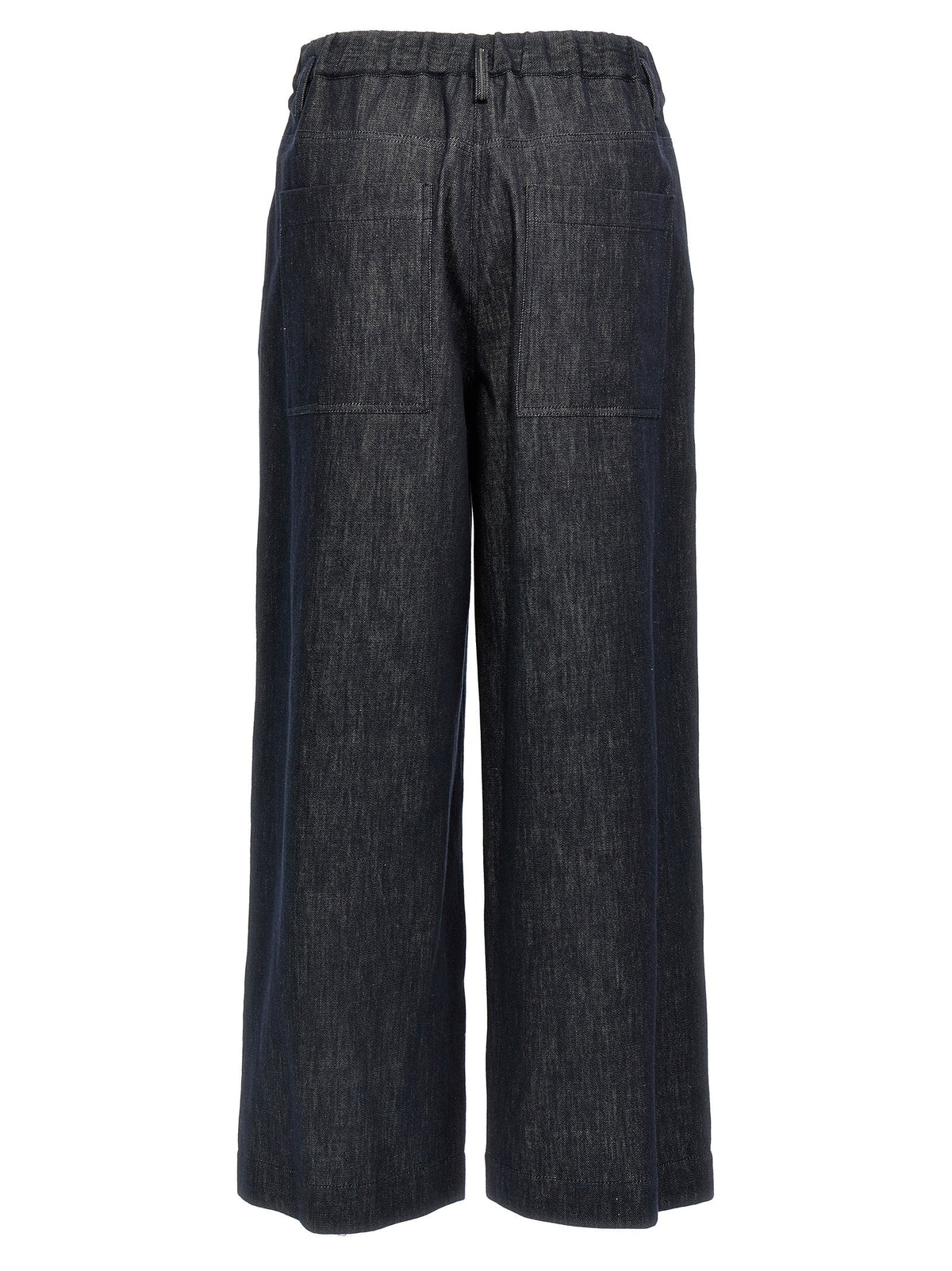 Brunello Cucinelli Blue Cotton Casual Pants
