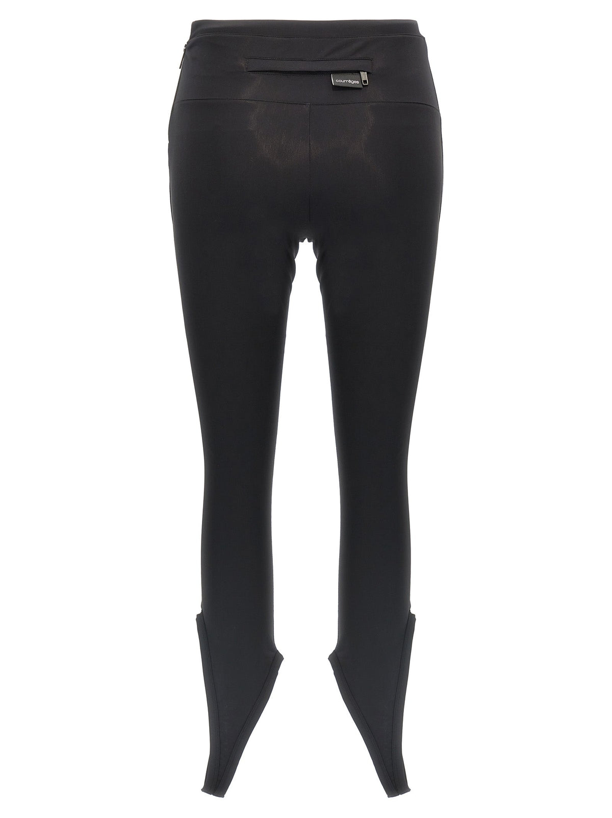 Courrèges Black Polyamide Leggings