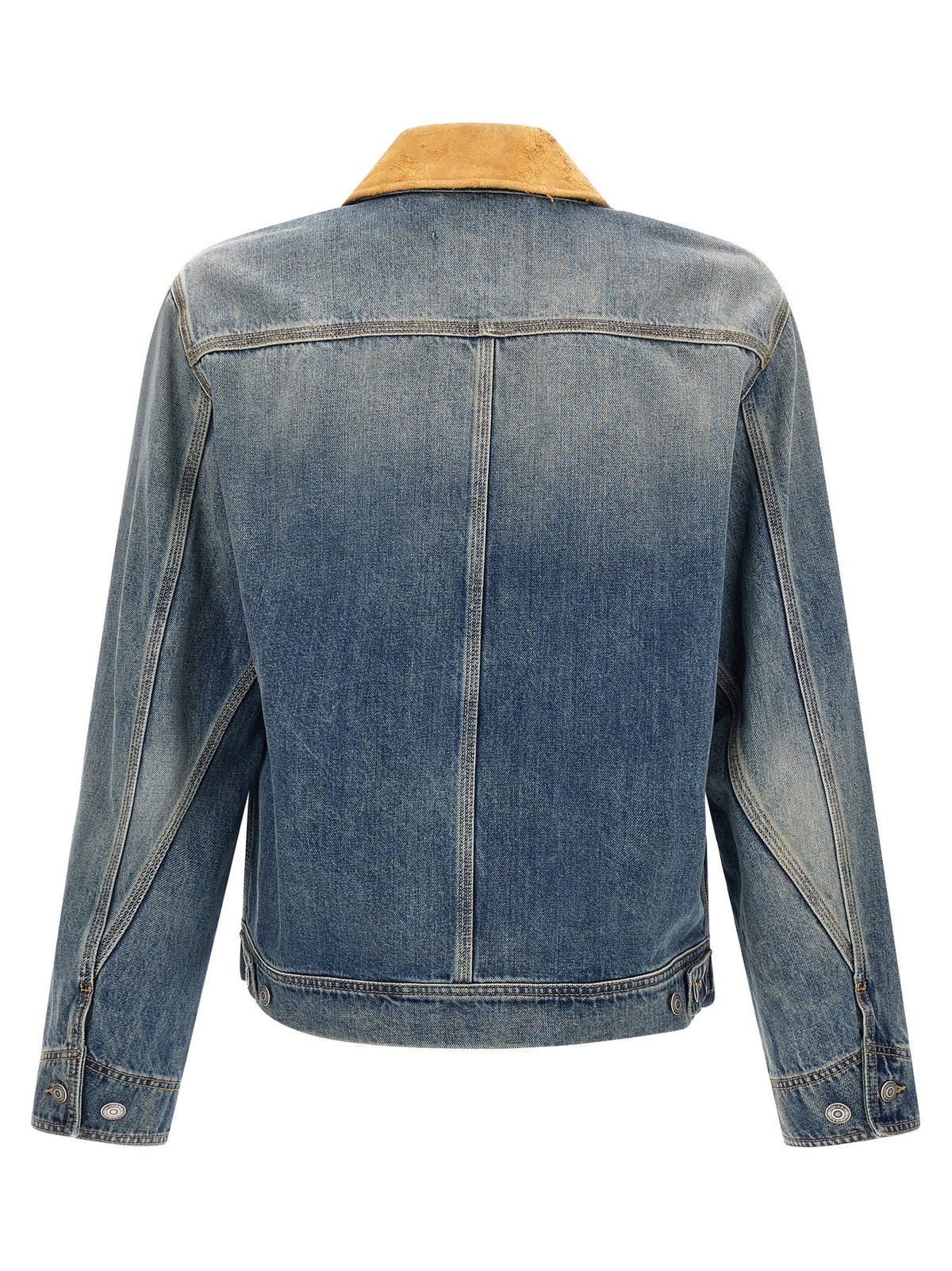 Alexander McQueen Blue Cotton Denim Jacket