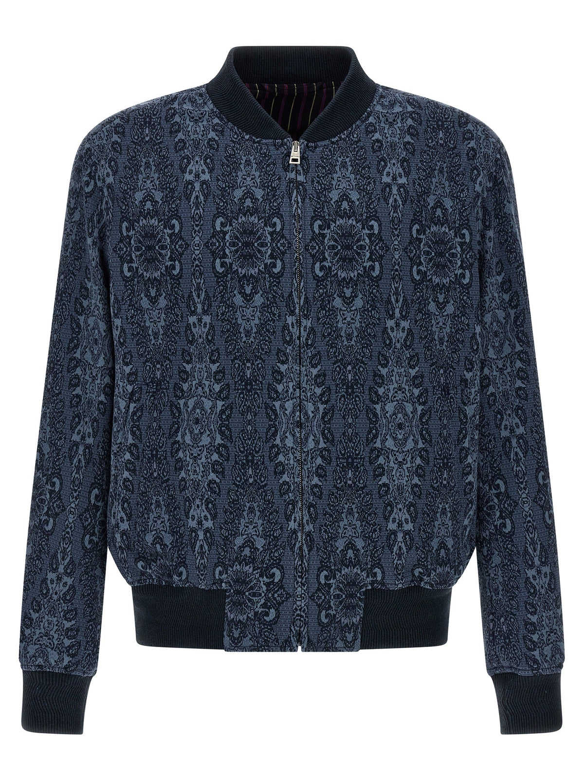 Etro Blue Cotton Bomber