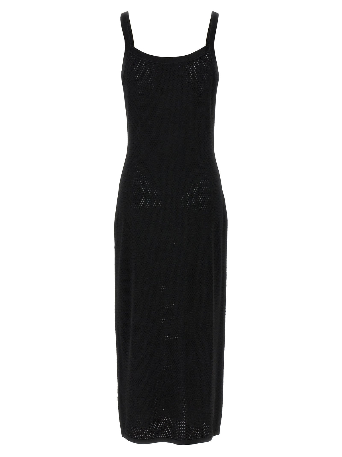 T BY ALEXANDER WANG Black Viscose Midi Dress