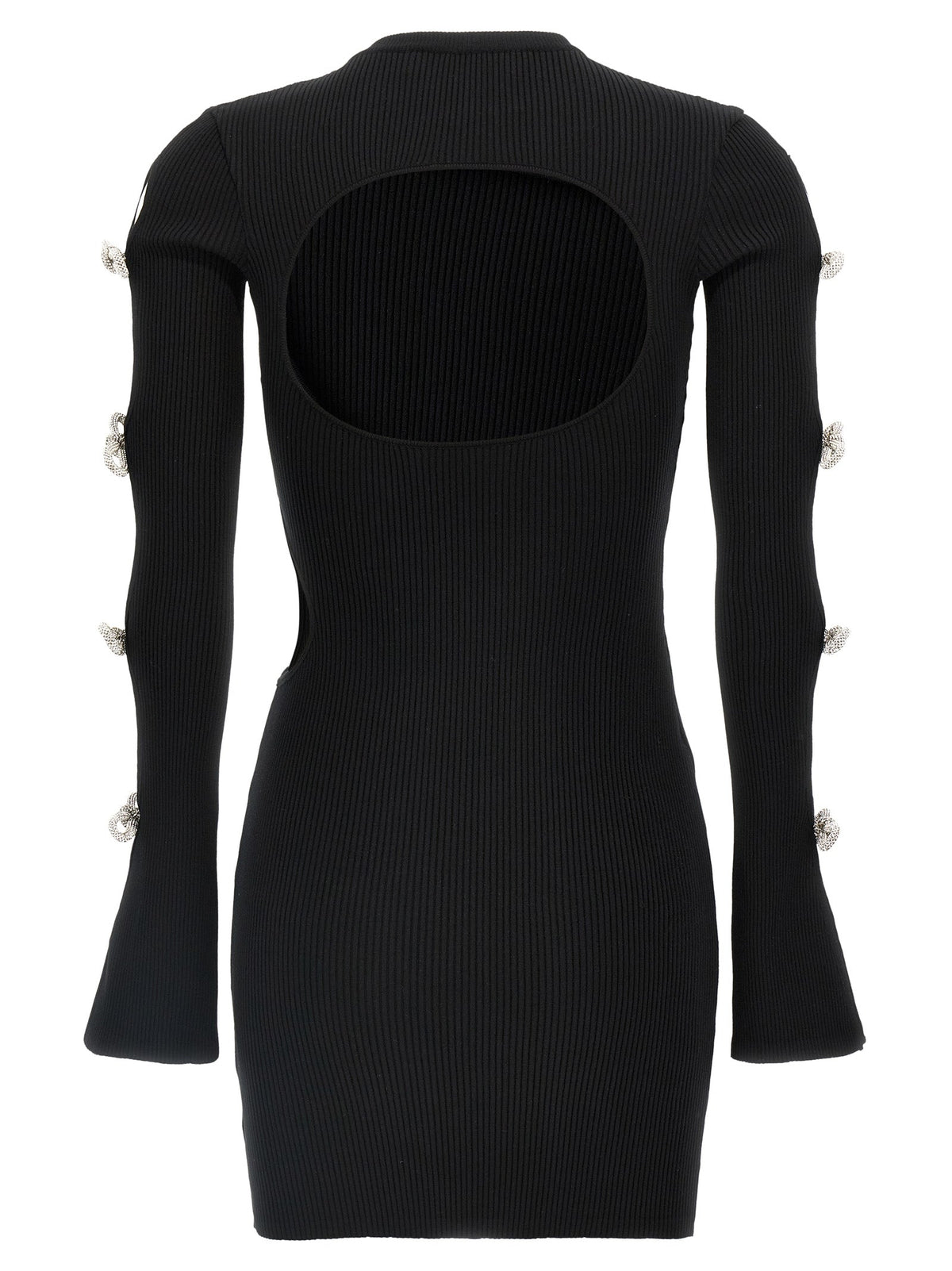 MACH & MACH Black Viscose Short Dress