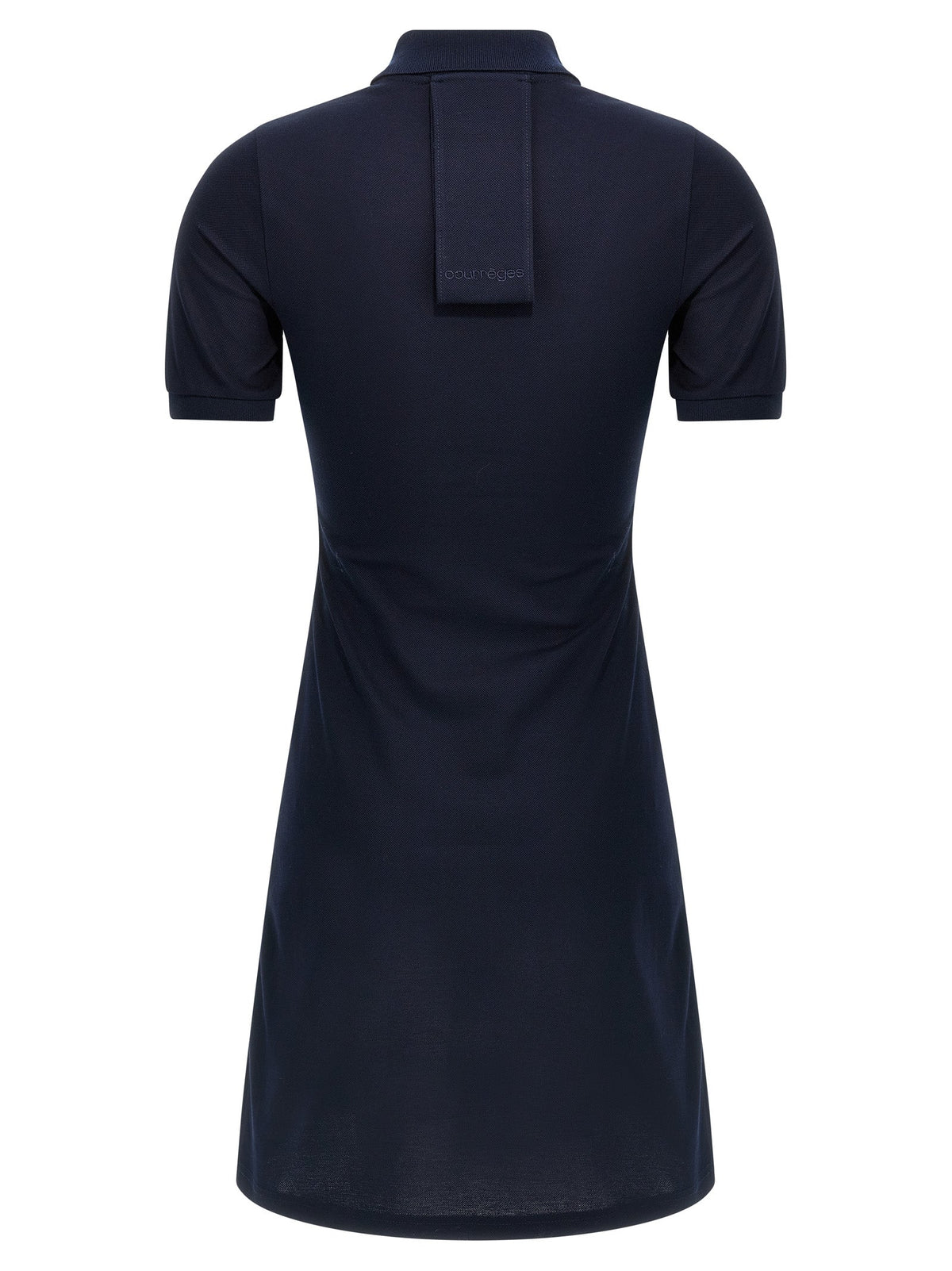 Courrèges Blue Cotton Short Dress