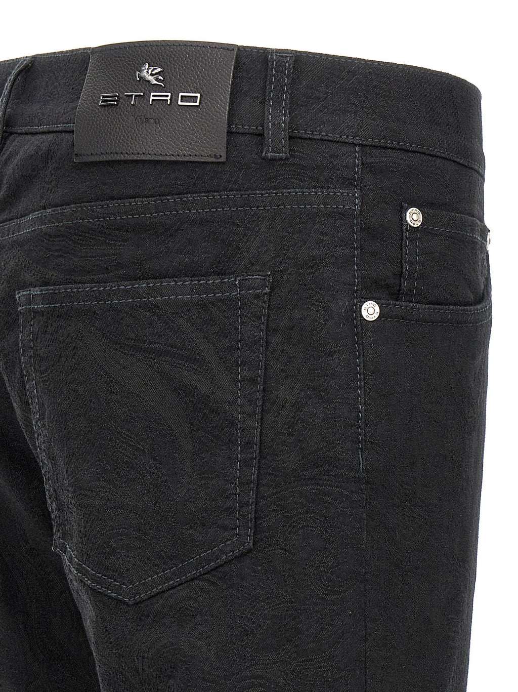 Etro Black Cotton Jeans Denim