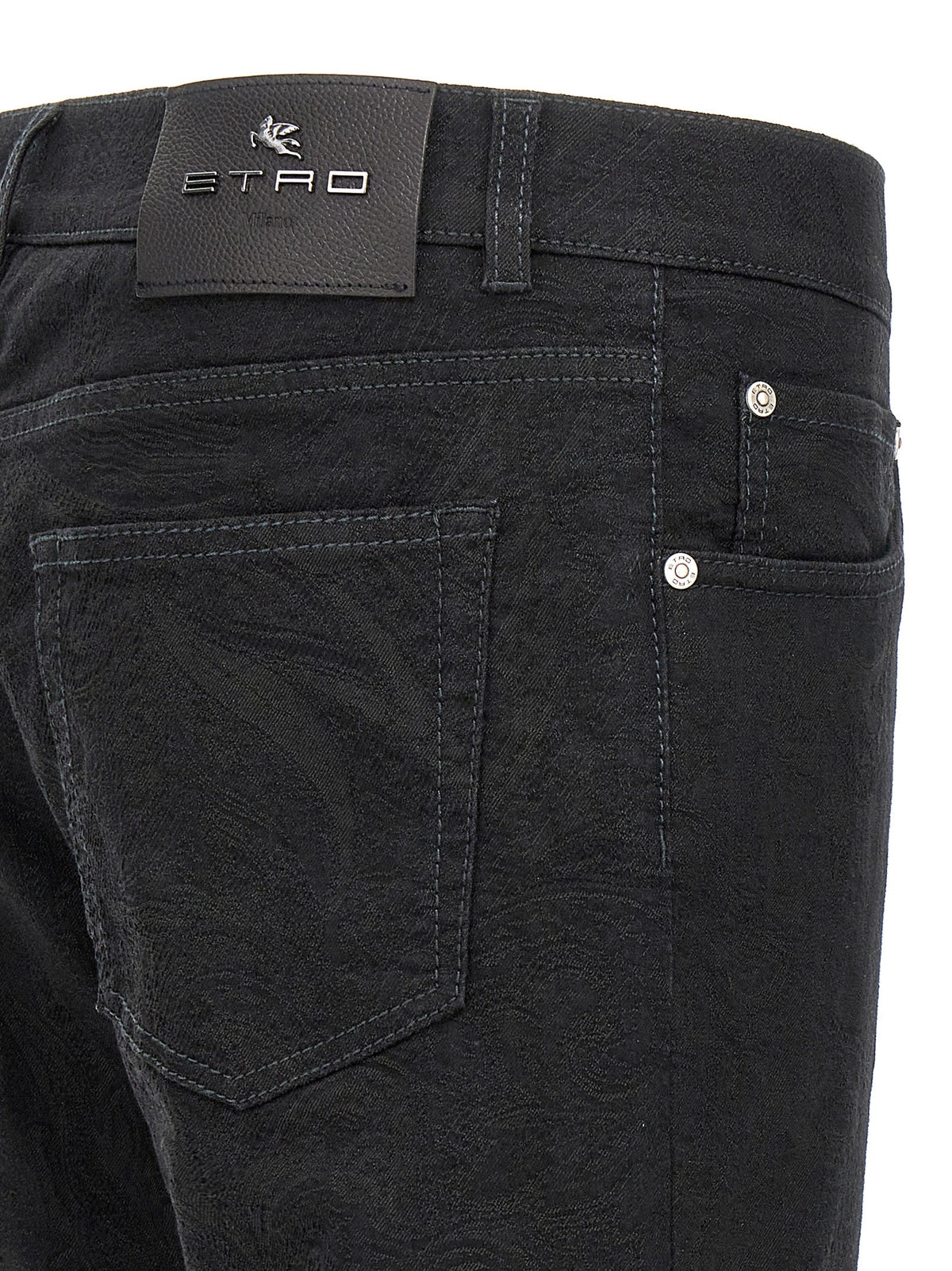 Etro Black Cotton Jeans Denim