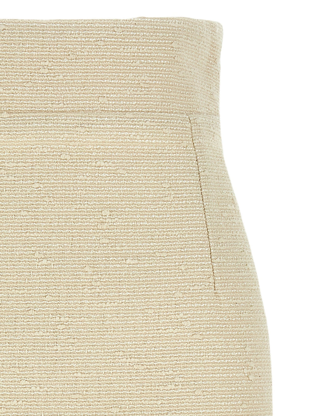 Tagliatore Beige Cotton Midi Skirt