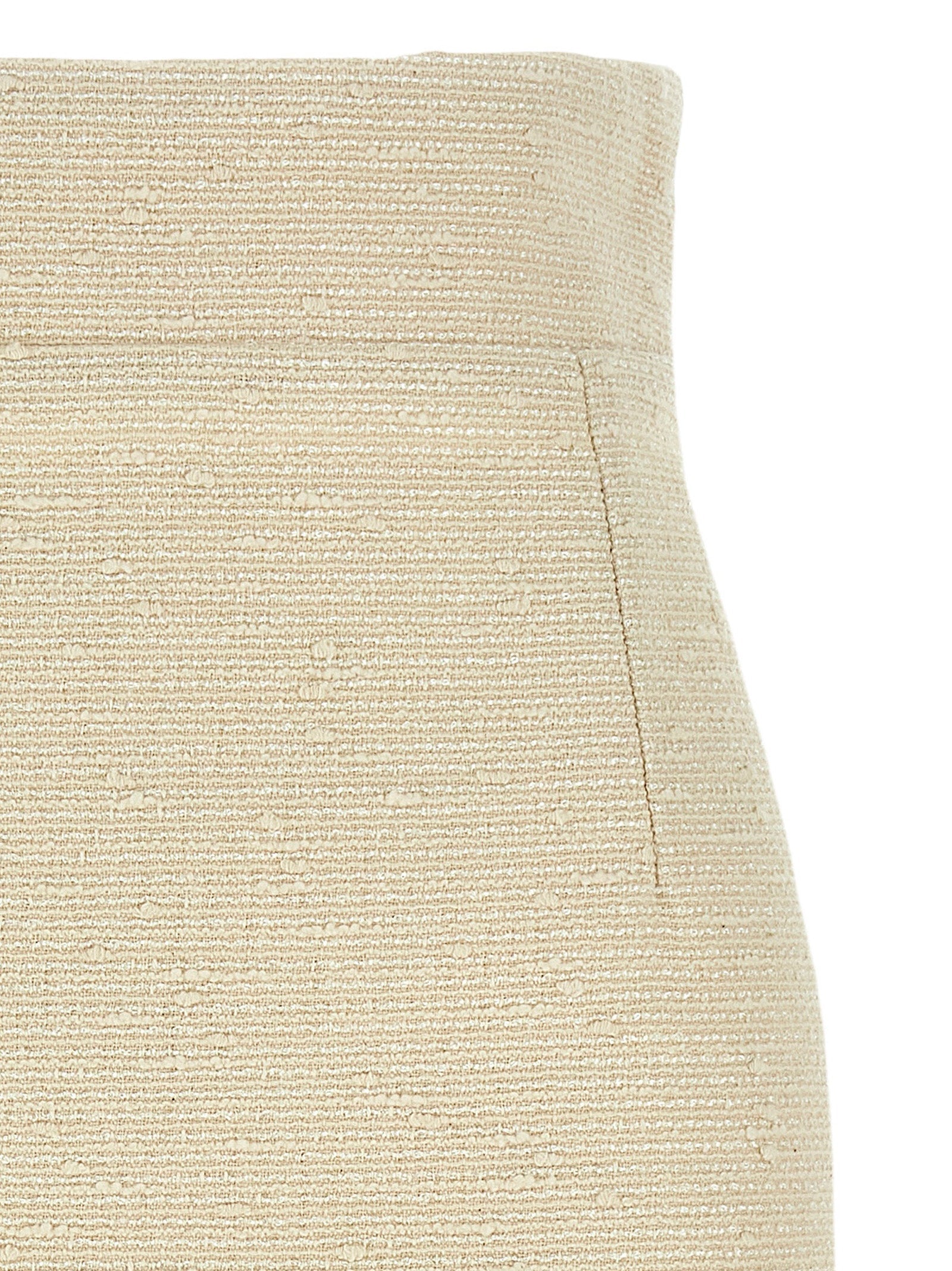 Tagliatore Beige Cotton Midi Skirt