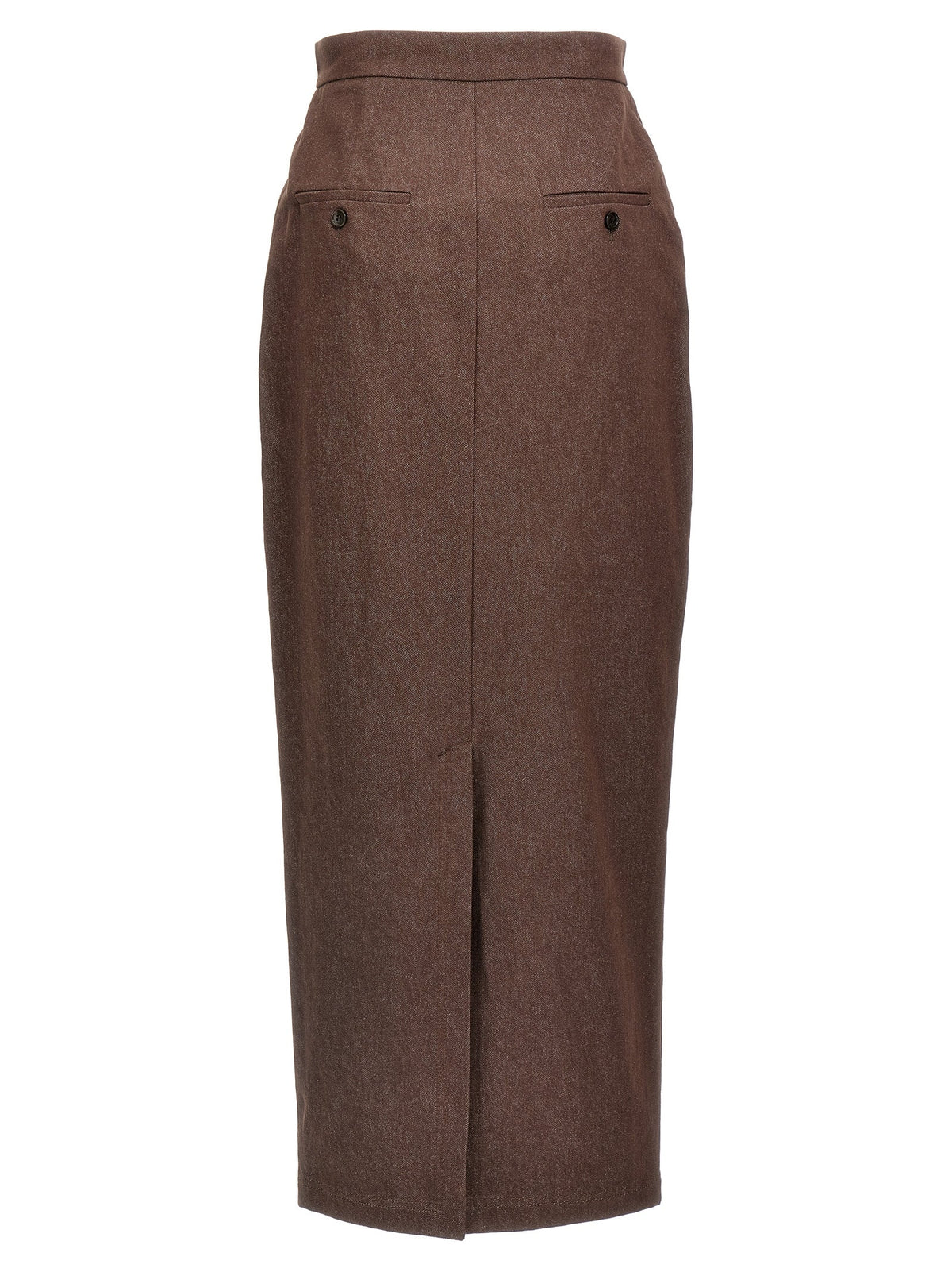 Max Mara Brown Cotton Mini Skirt