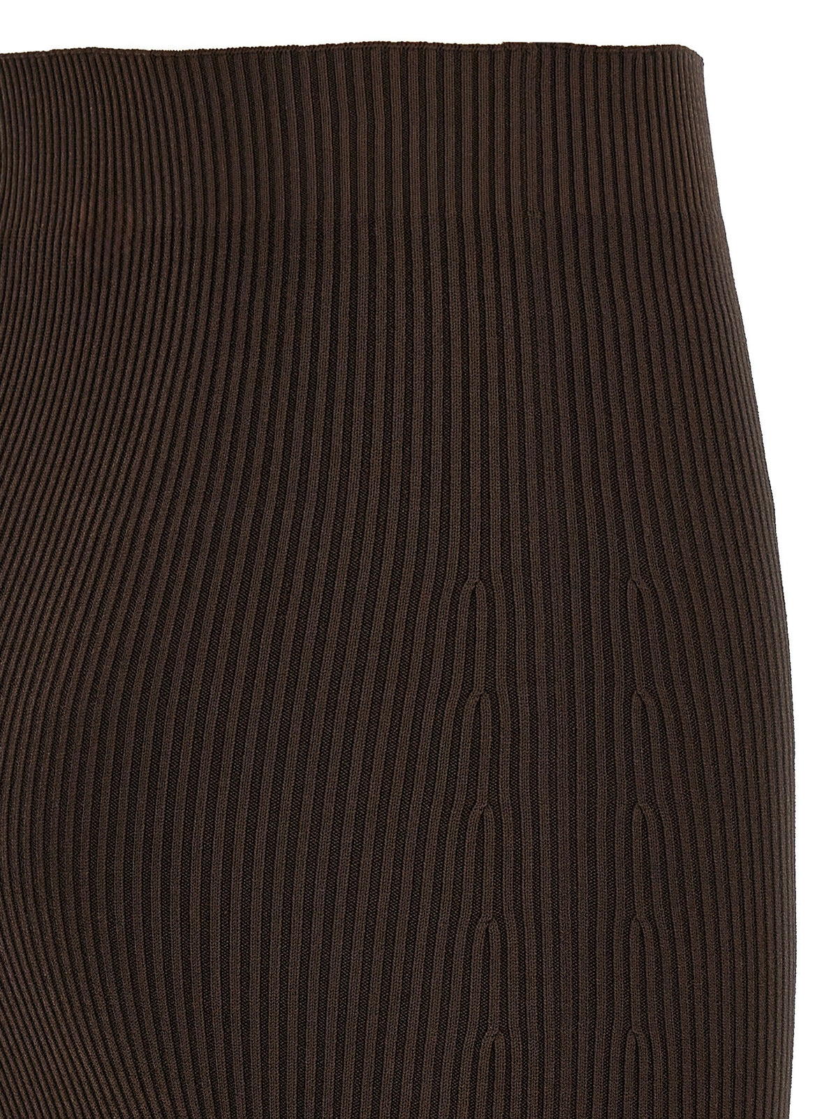 Max Mara Brown Viscose Mini Skirt
