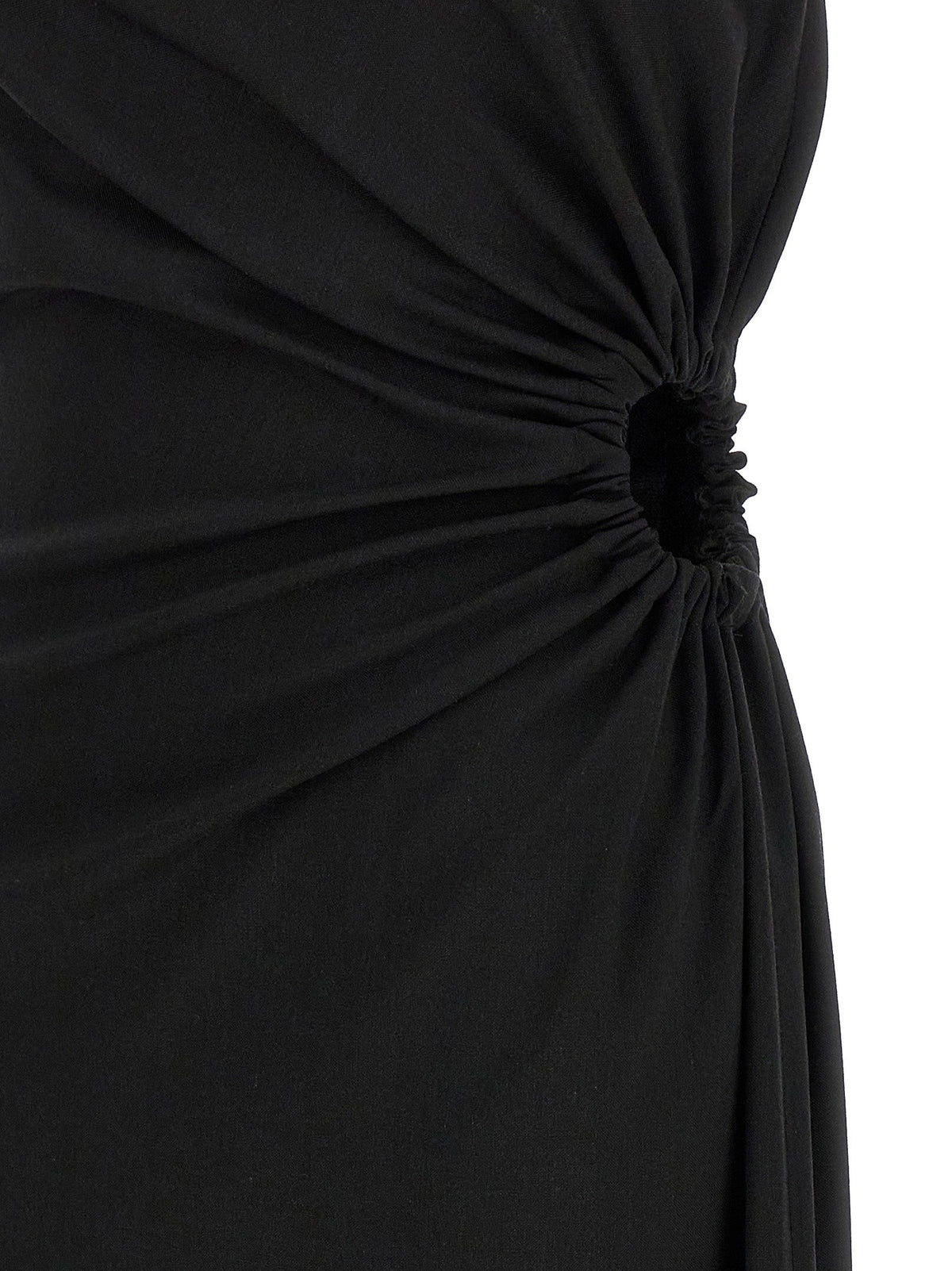 Max Mara Black Virgin Wool Long Dress