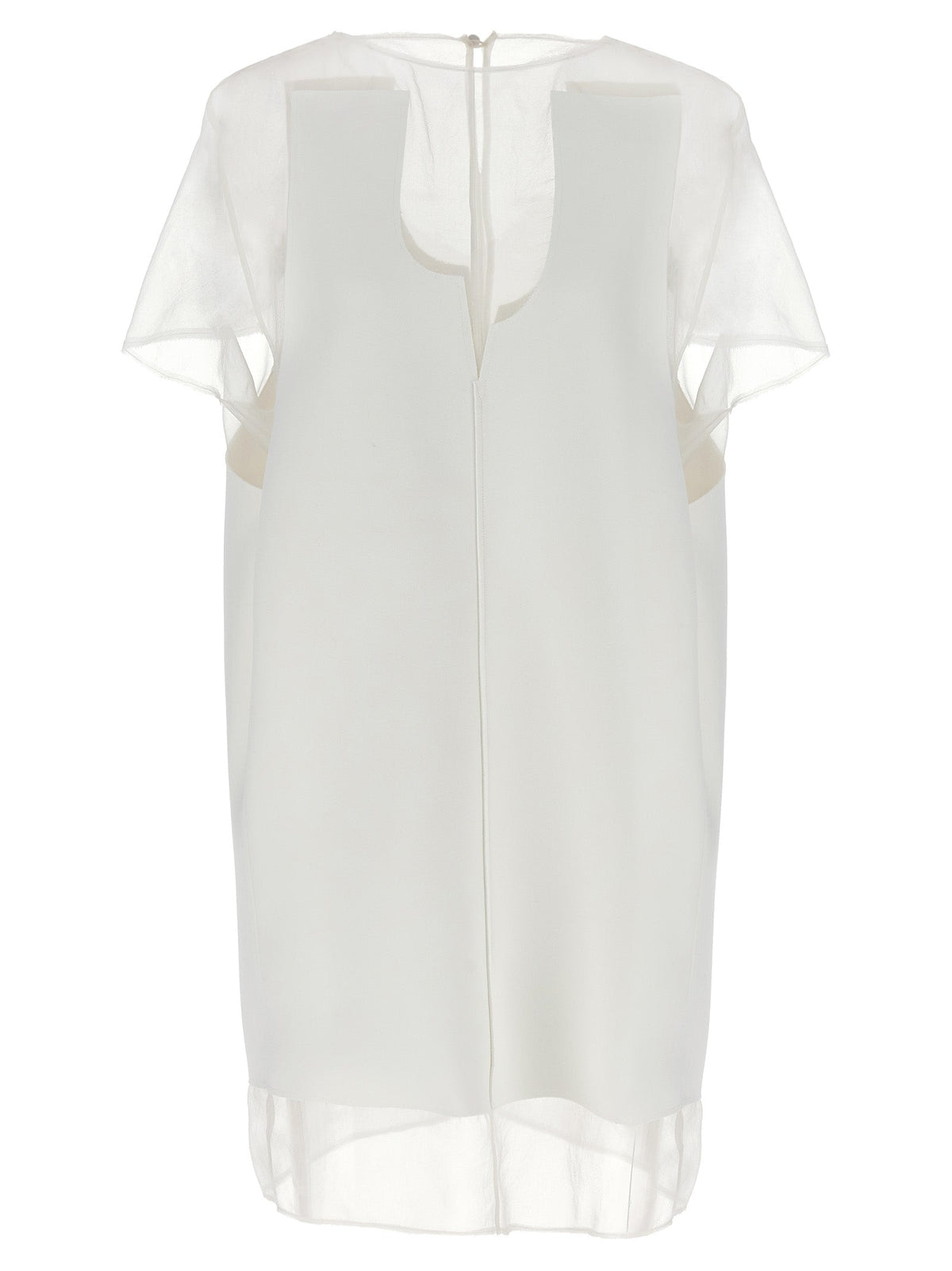 Khaite White Polyester Short Dress